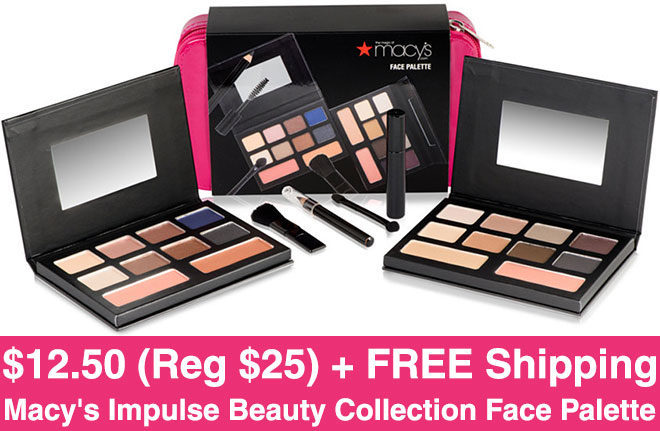 *HOT* $12.50 (Reg $25) Macy's Face Palette & Makeup Bag + FREE Shipping