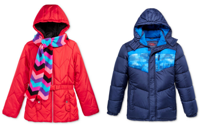 *HOT* $12.99 (Reg $85) Girls' Puffer Jacket & Scarf Set + FREE Pickup (Today Only!)