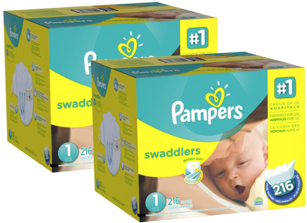 *HOT* $14.71 (Reg $32) Pampers Swaddlers Diapers + FREE Shipping ($0.10 Per Diaper!)