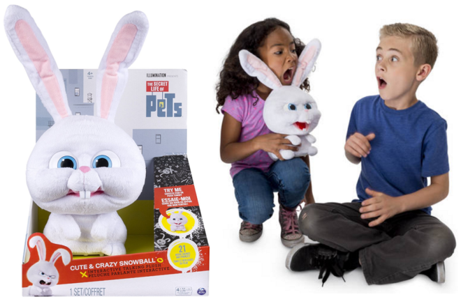 $29.99 (Reg $50) The Secret Life of Pets Interactive Stuffed Figure + FREE Shipping
