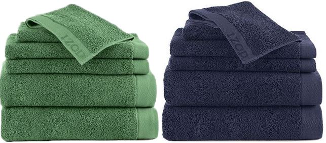 $16.09 (Reg $100) IZOD Egyptian Cotton 6-Piece Bath Towel Set + FREE Shipping