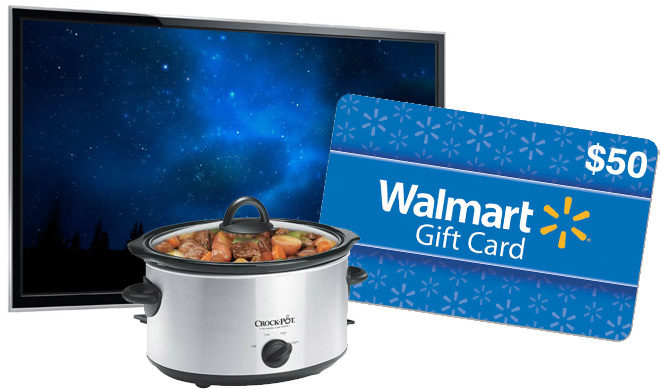 *HOT* Win a FREE Flat Screen TV + Slow Cooker + $50 Walmart Gift Card (HURRY!)