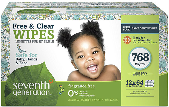 *HOT* $16.49 (Reg $30) 7th Generation Baby Wipes + FREE Shipping (Amazon Family)