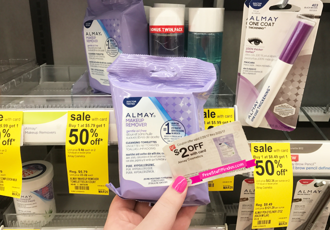 *HOT* FREE Almay Makeup Remover Pads at Walgreens + $1.32 Moneymaker