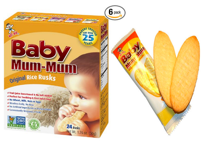 $6.47 for 6-Pack Baby Mum-Mum Rice Rusks