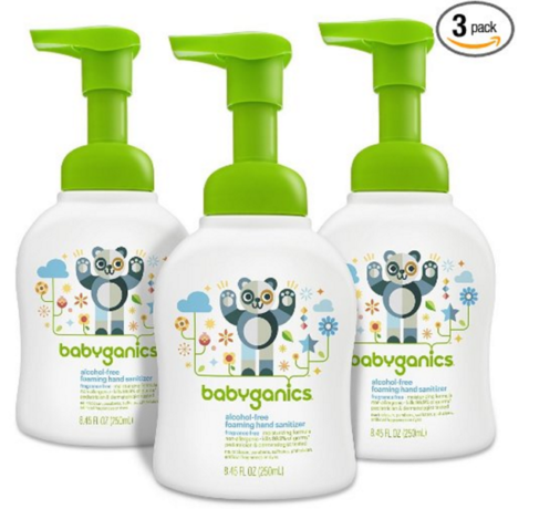 $8.52 Babyganics 3-Pack Foaming Hand Sanitizer + FREE Shipping ($2.84 Each)