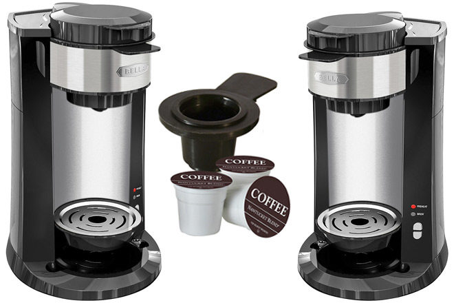 $24.99 (Reg $50) Bella DualBrew Single-Serve Coffeemaker + FREE Pickup