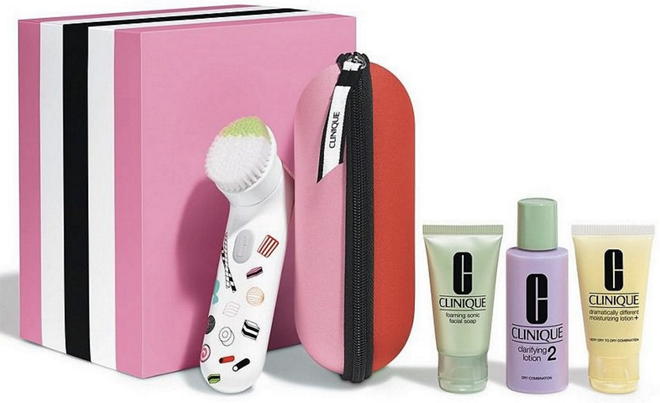 $49.50 ($100+ Value) Clinique Facial Cleansing Brush Set + FREE Pickup