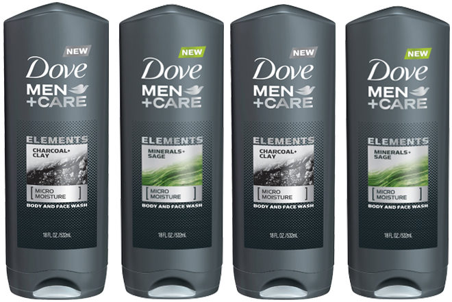 $0.72 (Reg $5.47) Dove Men+Care Elements Body Wash at Walmart