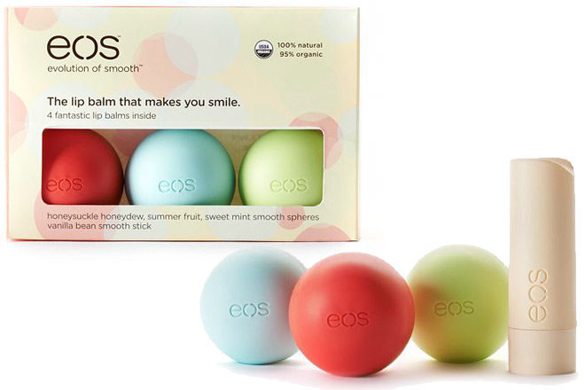 $10.85 (Reg $16) EOS 4-Pack Smooth Sphere Lip Balm Set + FREE Shipping