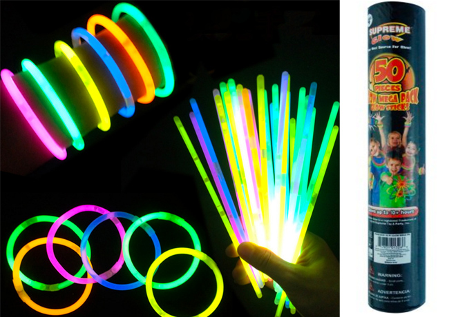 $1.87 (Reg $4) 50 Glow Sticks + FREE Pickup