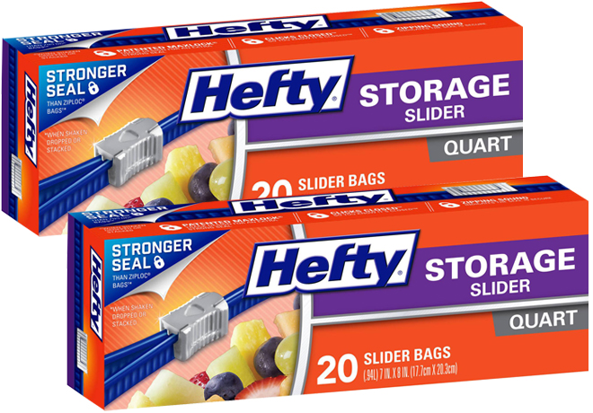 $0.99 (Reg $3.29) Hefty Slider Bags at Kroger