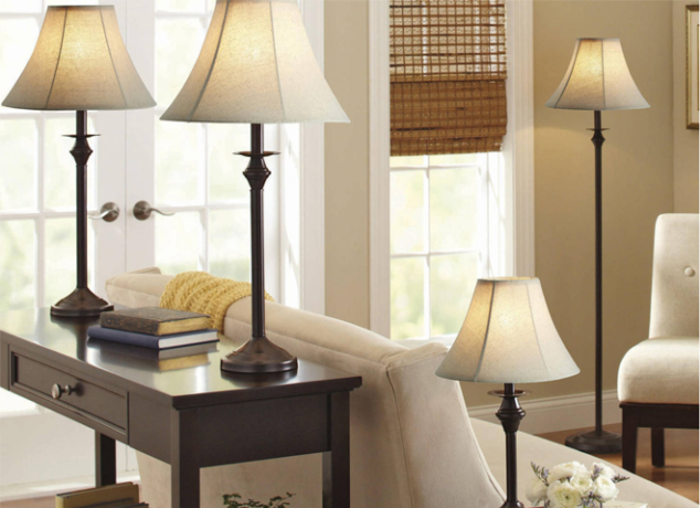 Better Homes & Garden 4-Pc Lamp Set Only $49.98 + FREE Shipping ($12.50 Per Lamp)