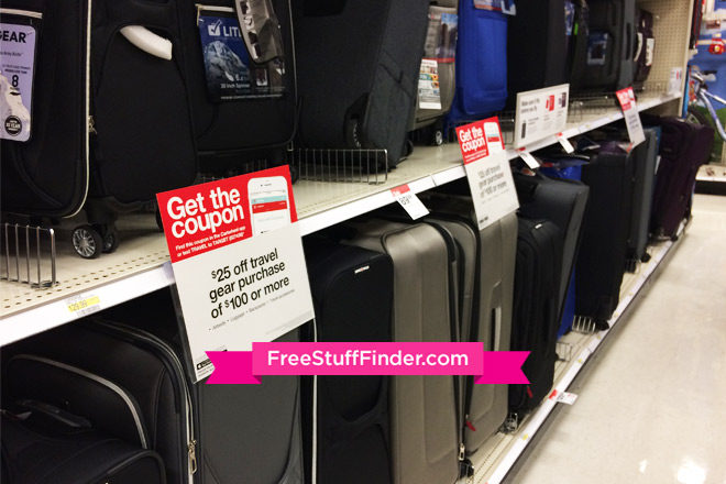 *HOT* $25 Off $100 Luggage & Travel Purchase Coupon + Target Deals