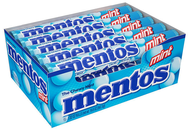 $0.47 per Mentos Mint Rolls + FREE Shipping