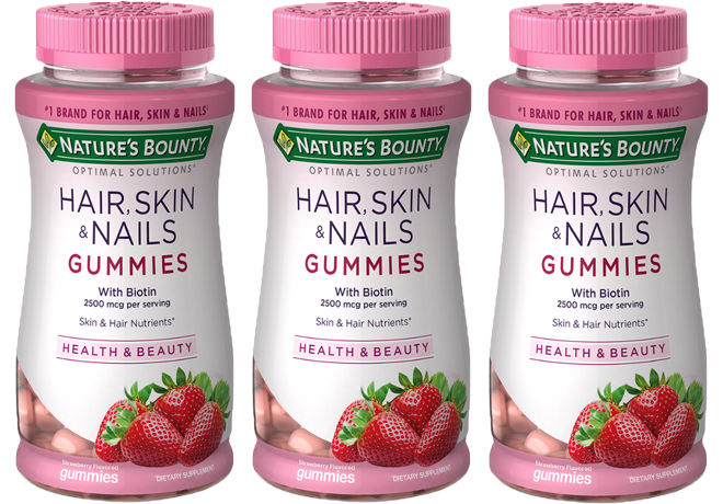 $1.99 (Reg $6) Nature’s Bounty Hair Skin & Nails Gummies at Walgreens