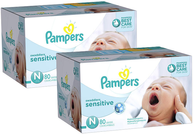 $15.39 (Reg $60) Pampers Swaddlers Diapers + FREE Shipping ($0.19 Per Diaper!)