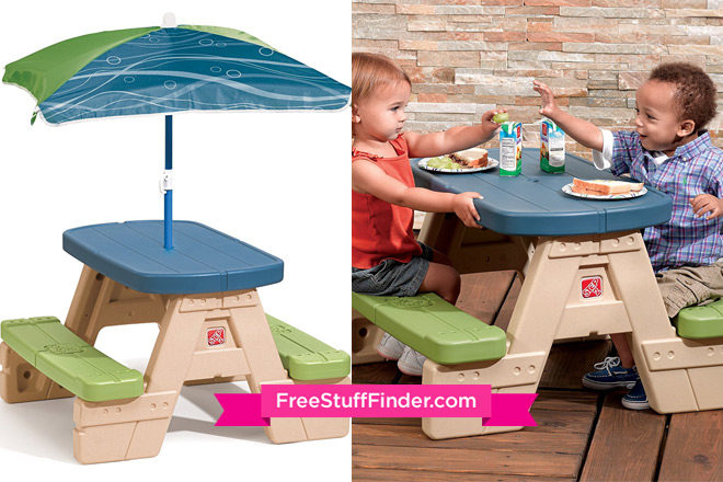 $39.99 (Reg $50) Step2 Sit and Play Picnic Table with Umbrella + FREE Shipping