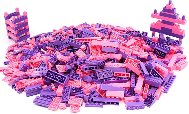 *HOT* $17.50 Pink & Purple 1000-Piece Building Brick Set