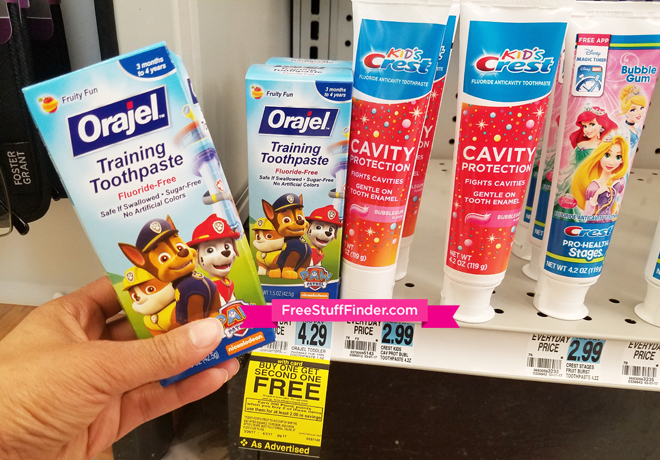 *HOT* $1.64 (Reg $4.29) Orajel Training Toothpaste at Rite Aid