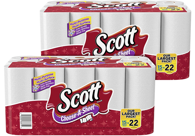 *HOT* $0.60 Per Mega Roll Scott Paper Towels