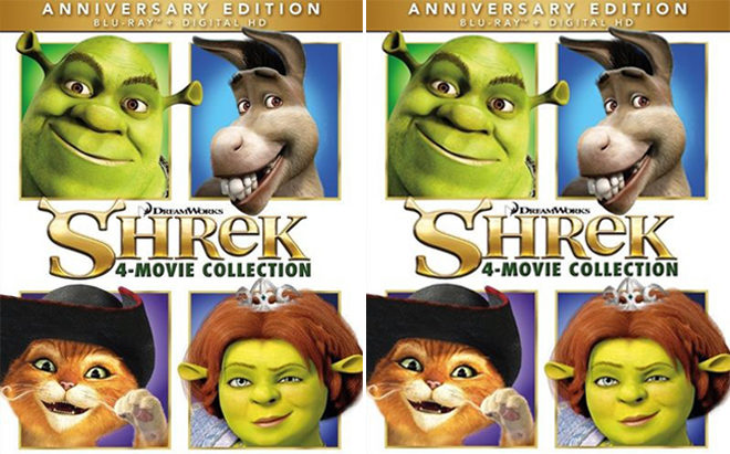 *HOT* $17.99 (Reg $45) Shrek: 4 Movie Collection (Blu-Ray) + FREE Pickup