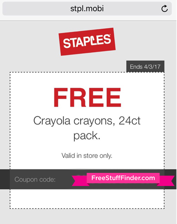 StaplesCrayolaCoupon