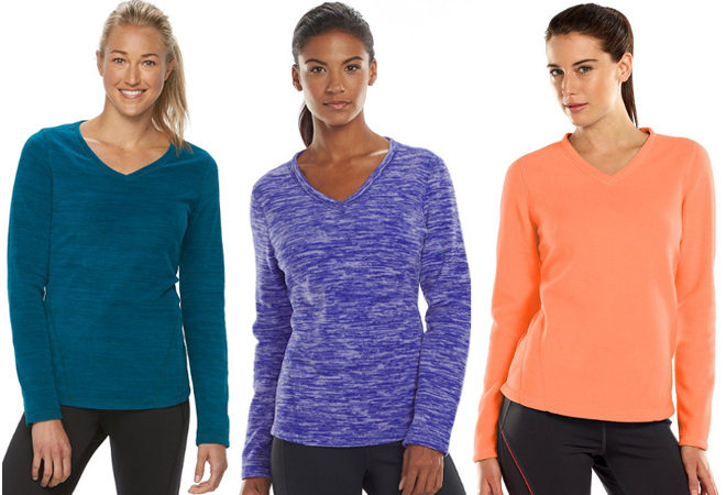 $4.20 (Reg $20) Tek Gear Microfleece V-Neck Sweaters + FREE Shipping