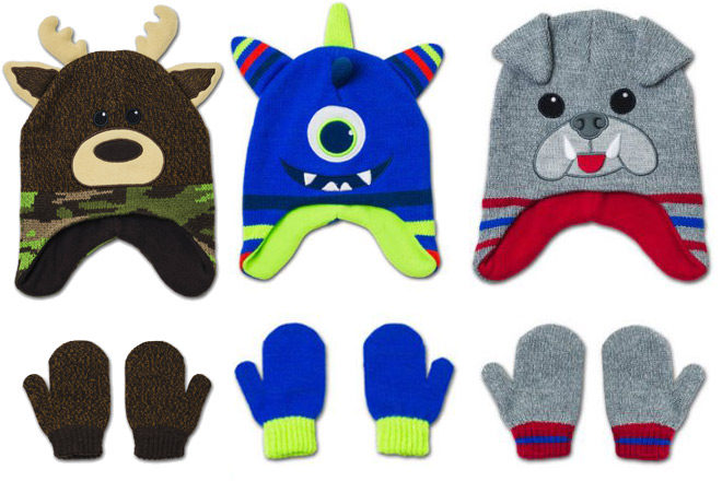 *HOT* $2 (Reg $8) Critter Hat and Mitten Accessory Set + FREE Store Pickup