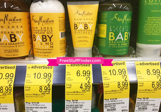 $2.99 (Reg $7) Shea Moisture Baby Diaper Ointment at Walgreens