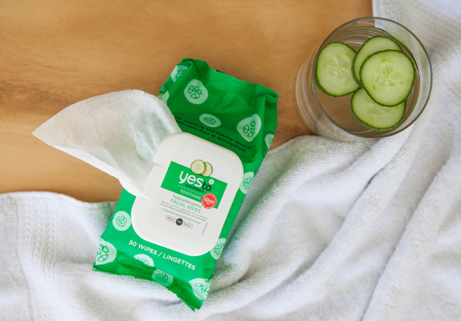 *HOT* $5.64 Yes To Cucumber Facial Wipes 2-Pack + FREE Shipping