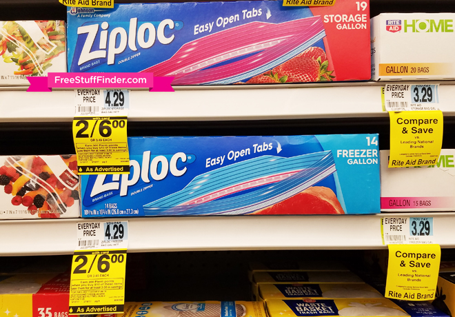 *HOT* $0.25 (Reg $4.29) Ziploc Storage Bags at Rite Aid (Print Now!)