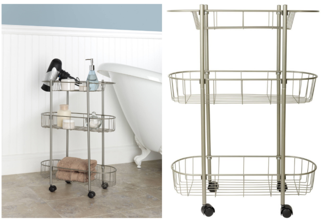 *HOT* $9.20 (Reg $16) Rolling Bathroom Cart + FREE Pickup