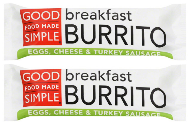 $0.49 (Reg $2) Good Food Made Simple Breakfast Burrito at Target