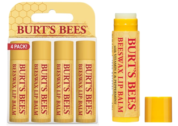 $5.88 (Reg $10) 4-Pack of Burt's Beeswax Natural Moisturizing Lip Balm (HURRY!)