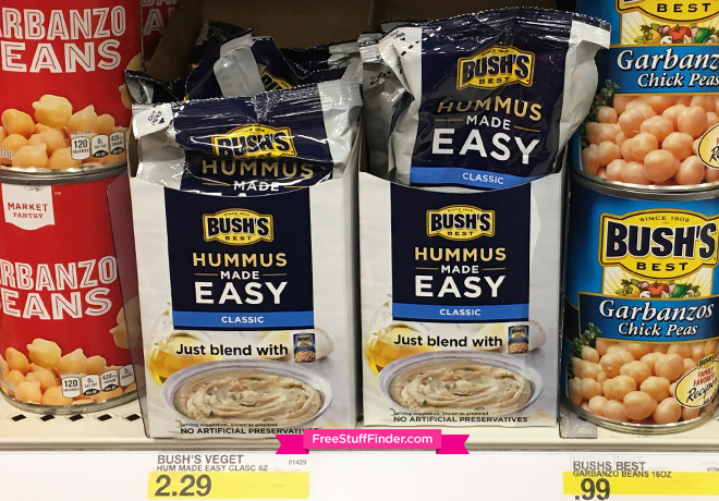 *HOT* $0.63 (Reg $2.29) Bush's Hummus Made Easy at Target