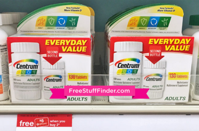 *HOT* $0.49 (Reg $7) Centrum Multivitamins 130 Count at Target