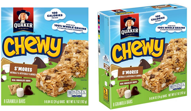 *HOT* $17.88 12 Boxes Quaker Chewy Bars + FREE Shipping (Just $0.19 per Bar!)
