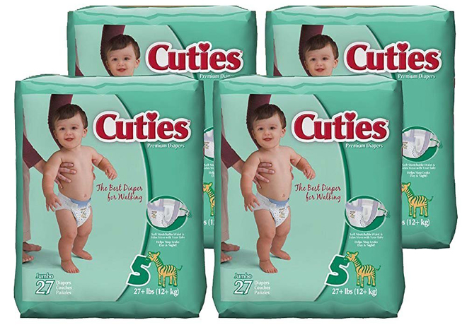 *HOT* $10.57 (Reg $34) Cuties Baby Diapers ($0.10 per Diaper!)