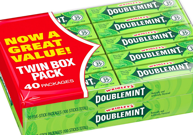 $6.64 Wrigley's Doublemint 40-Pack Gum + FREE Shipping