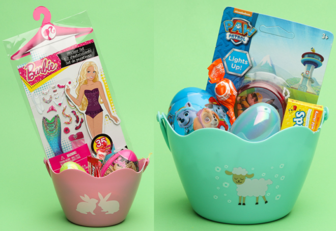 HURRY! $3 Paw Patrol Or Barbie Easter Basket Bundle + FREE Shipping