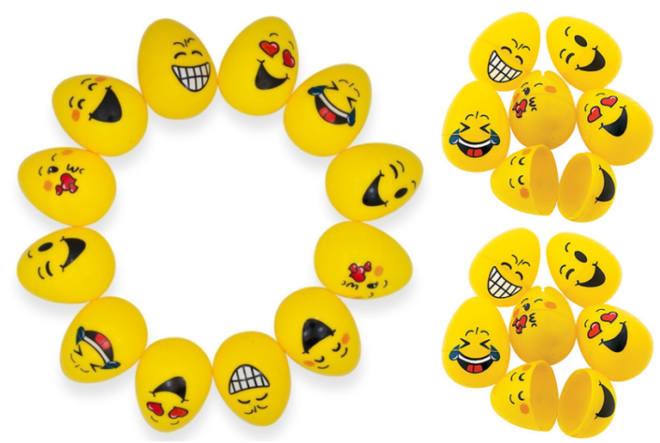 $9.95 (Reg $20) Emoji Easter Eggs 24-Piece Set