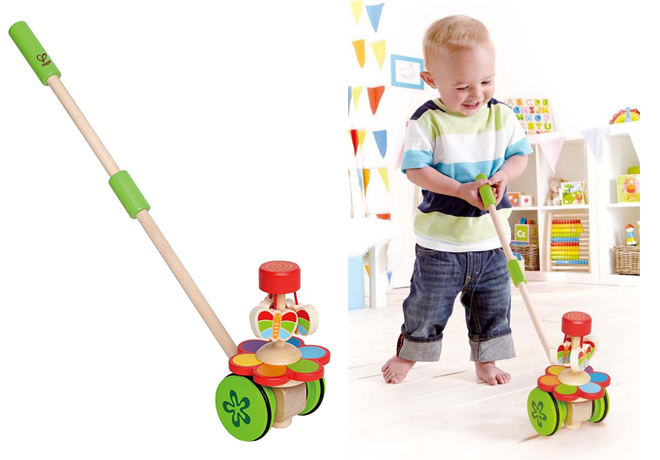 $11.71 (Reg $25) Hape Dancing Butterflies Push & Pull Toy