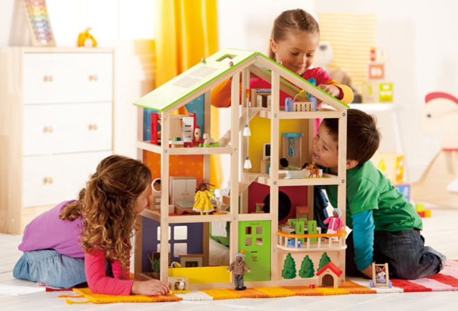 $67.67 (Reg $108) Hape Wooden Doll House Furnished with Accessories + FREE Shipping