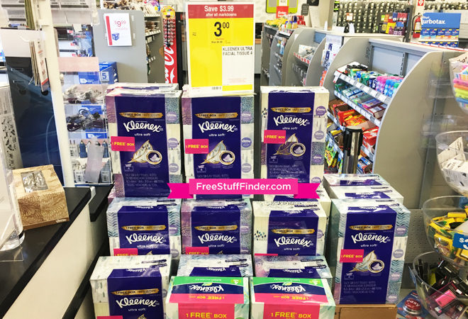 $0.46 Per Box Kleenex Facial Tissues at Staples