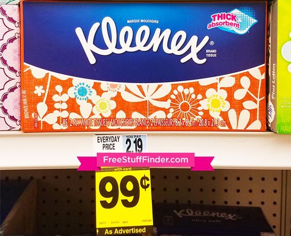 *HOT* $0.19 (Reg $2.19) Kleenex Facial Tissue at Rite Aid