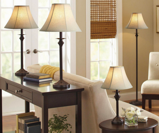 *HOT* $49 (Reg $60) Better Homes and Gardens 4-Piece Lamp Set