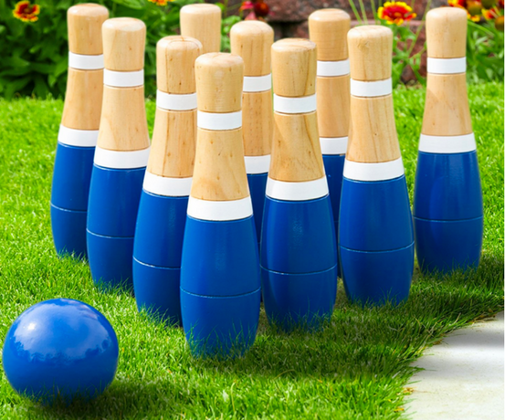 $28.36 (Reg $55) Wooden Lawn Bowling Set