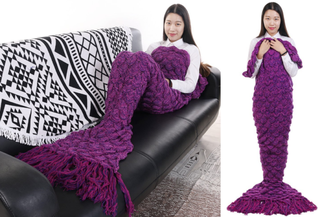 *HOT* $6.88 (Reg $20) Mermaid Tail Blanket