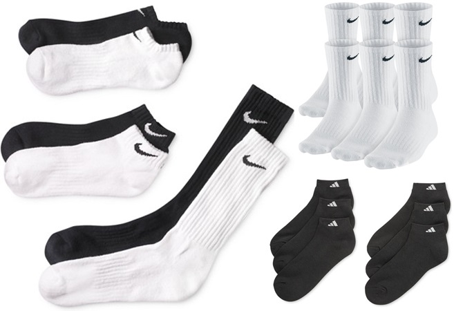 *HOT* $11.99 (Reg $22) Men's Nike & Adidas 6-Pack Socks + FREE Store Pickup